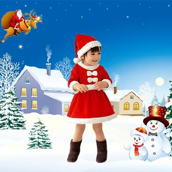 Boże Narodzenie Dzieci W Strój Świętego Mikołaja Dla Cosplay, Odzież Z Długimi Rękawami Dla Małych Chłopców, Sukienki Dla Dziewczynek, Ładny Zimowy Dziecięcy Strój