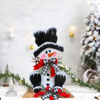 Figurki świętego Mikołaja Kolekcjonerska Figurka boże Narodzenie Bałwan Ozdoba do Kominka Navidad
