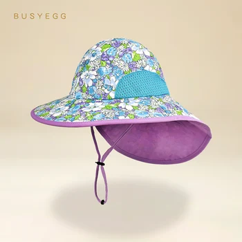 Fioletowy kapelusz letni dla dzieci akcesoria plażowe casquette okulary czapki dla dzieci, czapki dla dzieci dla dziewczyn z ochroną przed promieniowaniem ultrafioletowym z szerokim rondem