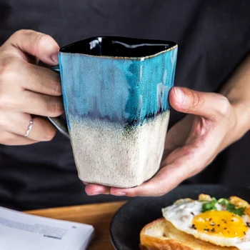 Kubek Nordic INS Twórcza Osobowość Trend Ceramiczna Filiżanka Wody Domowa, aparat do Kawy Filiżanka z Pokrywą Łyżka Parę Filiżanek